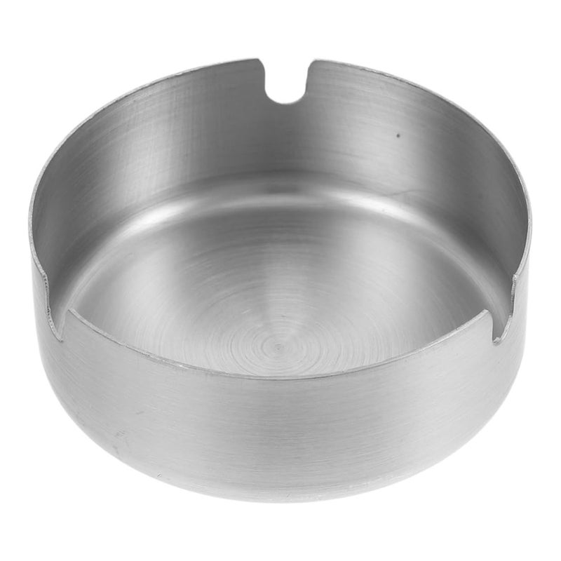 Large Capacity Unbreakable Metal Ashtray For Indoor Outdoor Home Office Restaurant Use Stainless Steel - Image 2