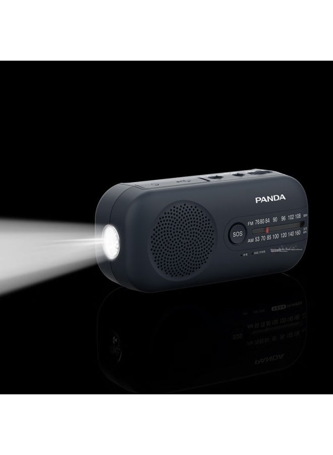 Panda Portable Emergency Vehicle-mounted Radio, Hand-crank Generator For Elderly, Outdoor Lighting, Alarm, Home Emergency Backup Supplies - Image 2