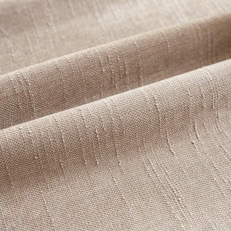 Foindtower Set of 2 Textured Chenille Throw Decorative Pillow Covers Square Accent Solid Cushion Cover Neutral Farmhouse Lumbar Pillow Case for Couch Sofa Bedroom Living Room 12x20 Inch,Cream Camel - Image 2
