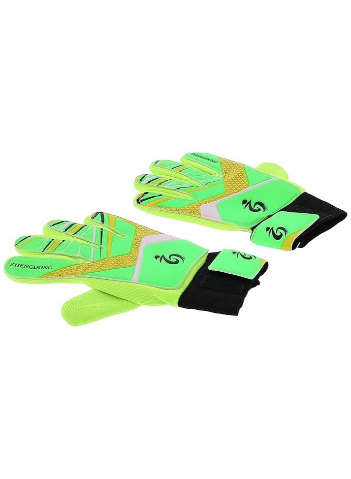 Generic ZHENGDONG Football goal keeper full finger gloves, size 7 - multi color - (27x15) cm - Image 1