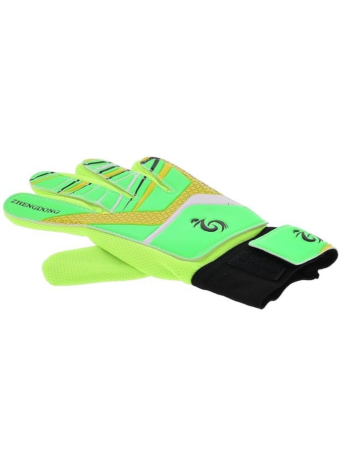 Generic ZHENGDONG Football goal keeper full finger gloves, size 7 - multi color - (27x15) cm - Image 2