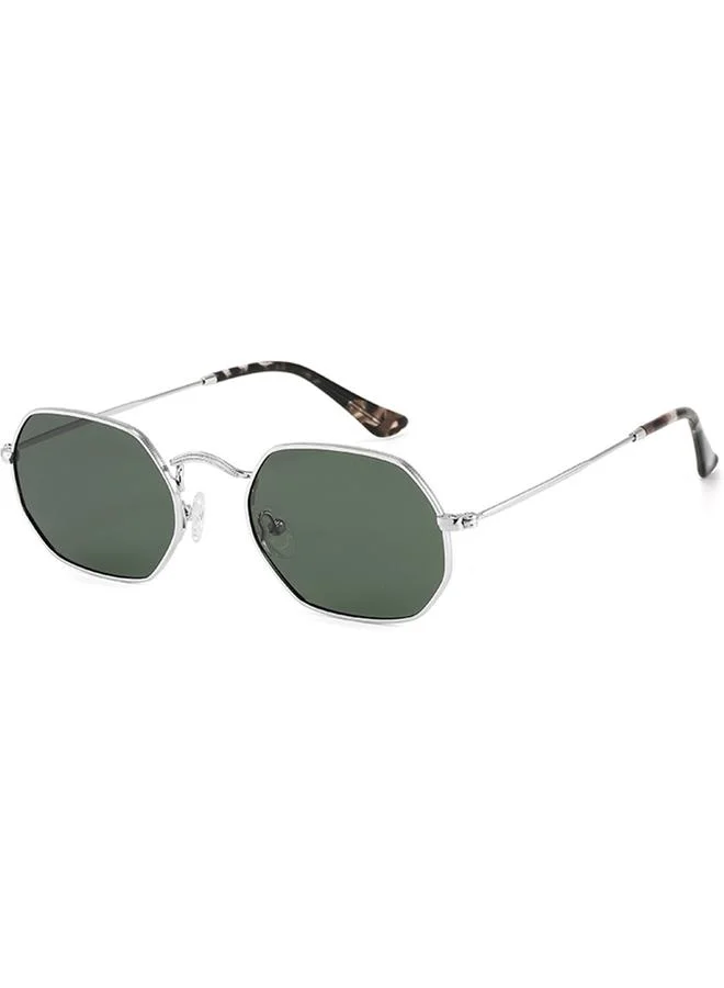 تايك تو Silver Hexagonal Sunglasses