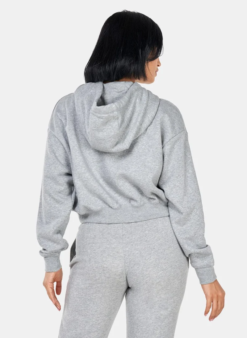 Nike Women's Sportswear Club Fleece Oversized Crop Graphic Hoodie