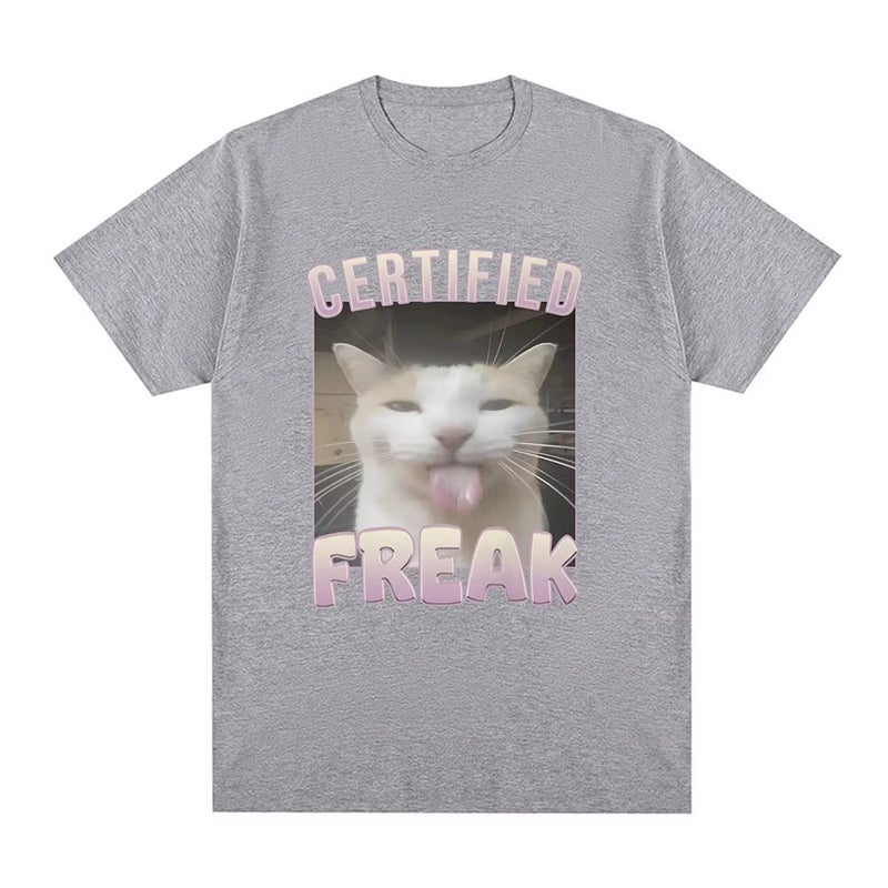 Kitten T-Shirt Short-Sleeved American Style Funny T-Shirt Round Neck 2024 Selling 01336 - Image 5