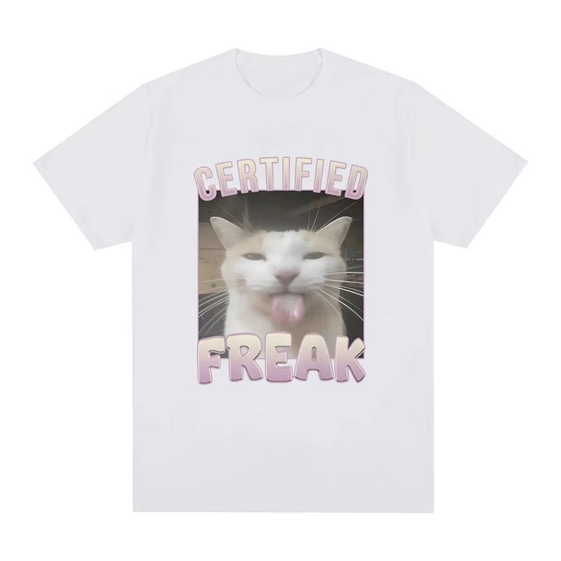 Kitten T-Shirt Short-Sleeved American Style Funny T-Shirt Round Neck 2024 Selling 01336 - Image 3