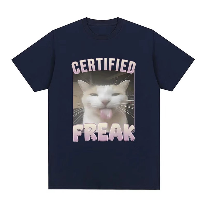 Kitten T-Shirt Short-Sleeved American Style Funny T-Shirt Round Neck 2024 Selling 01336 - Image 4