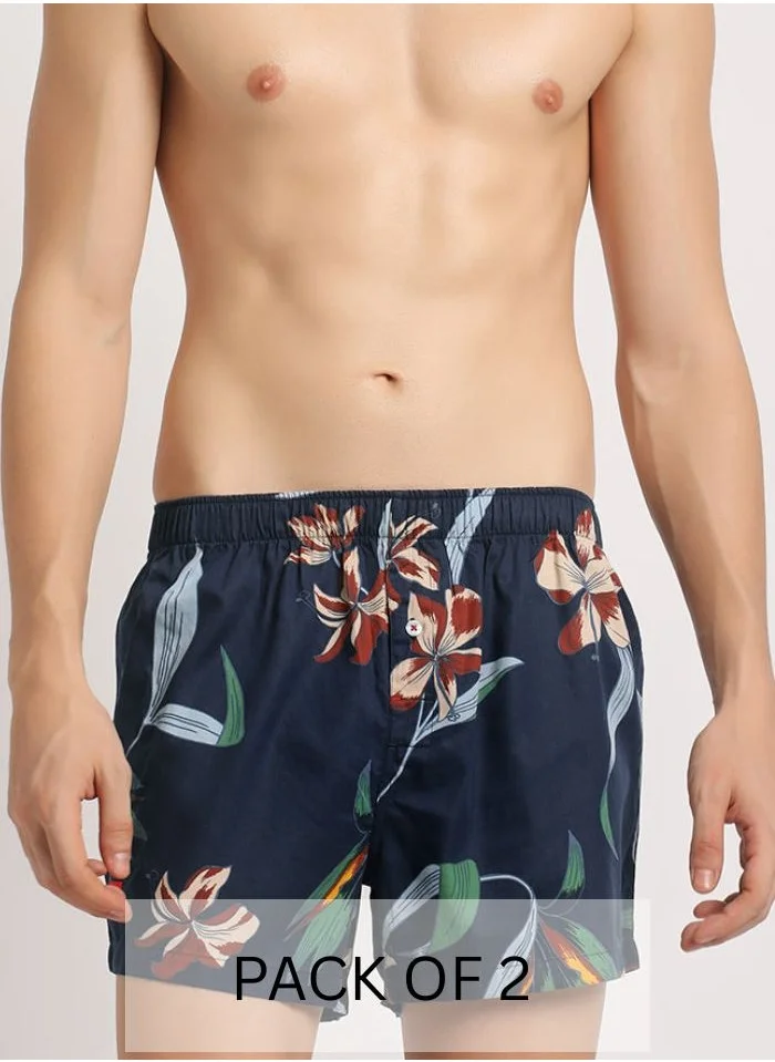THE BEAR HOUSE Mens Cotton Boxers Multipack Soft Breathable Underwear for Men Loose Fit Comfortable Boxer Shorts for Daily Wear