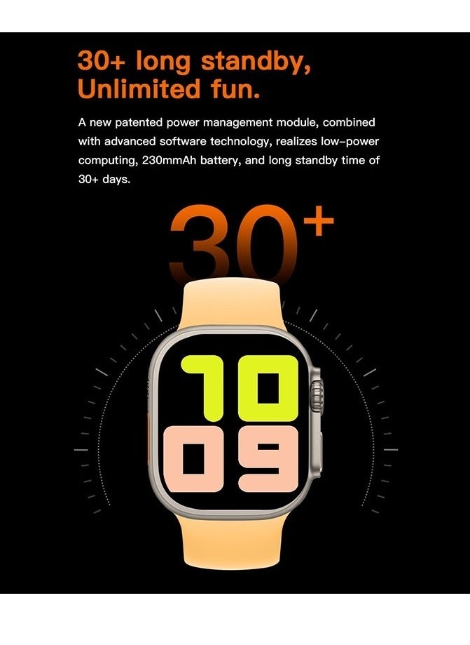 Generic - S8 Ultra Max Unisex Smart Watch Series 8 with 2.08 Inch Display Bluetooth Call NFC Waterproof Sport Smartwatch Compatible with Apple and Android - Image 1