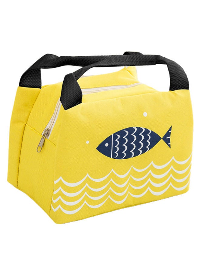Insulated Lunch Bag Yellow/Black 23 x 18centimeter
