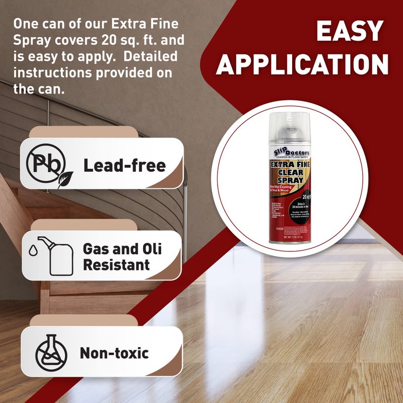 Slip Doctors Anti-Slip Spray for Wood, Vinyl and Laminate Floors and Stairs – Clear Extra Fine Non-Slip Spray-On Grip Coating - Image 2