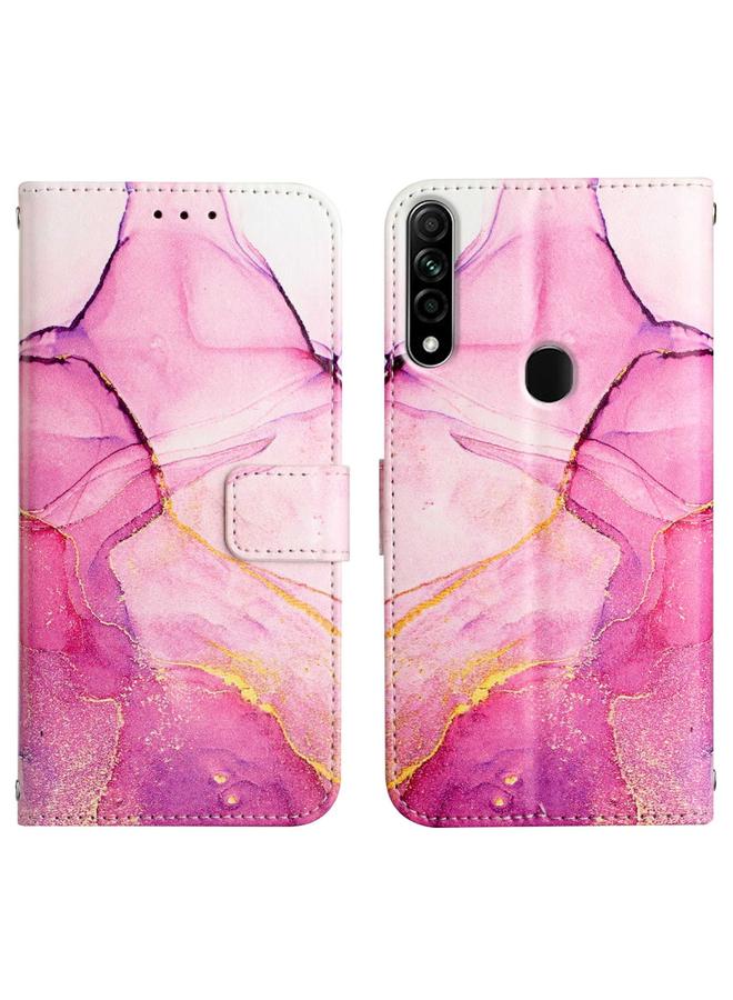 erorex Case For OPPO A8 / A31 PT003 Marble Pattern Flip Leather Phone Case - Image 2