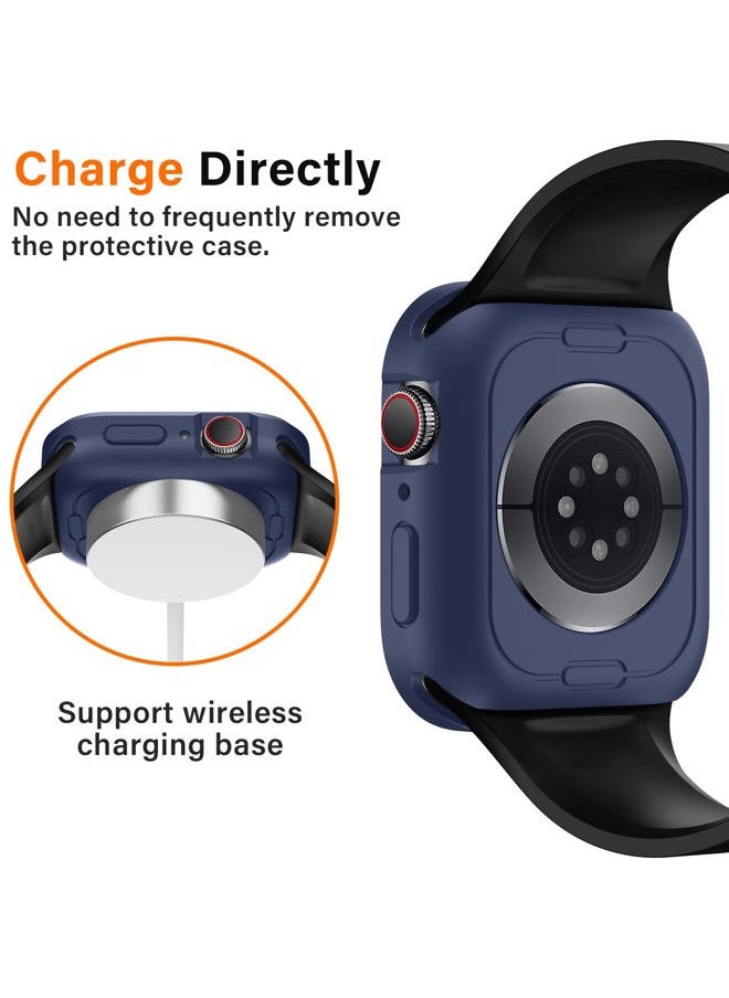 Amizee - Apple Watch Case Series 8/7 41mm, 6/5/4/SE 40mm, Slim Flexible TPU Protective Cover - Blue - Image 1