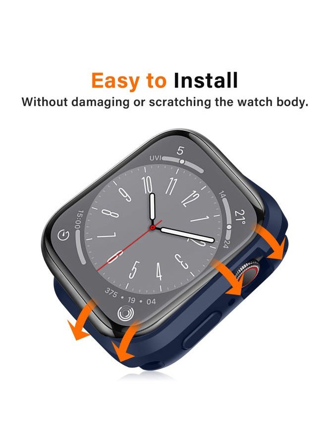 Amizee - Apple Watch Case Series 8/7 41mm, 6/5/4/SE 40mm, Slim Flexible TPU Protective Cover - Blue - Image 1