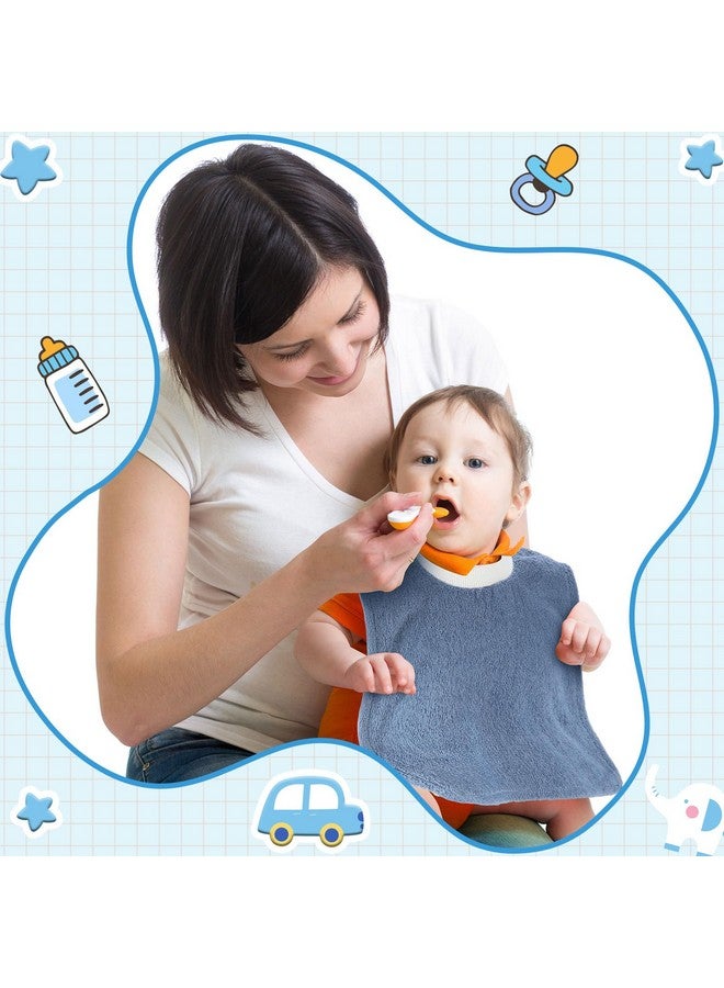 Foaincore 6 Pcs Pullover Baby Bibs Cotton Terry Toddler Absorbent Infant for Feeding and Drooling Towel Slip on Bib (Elegant Color) - Image 5