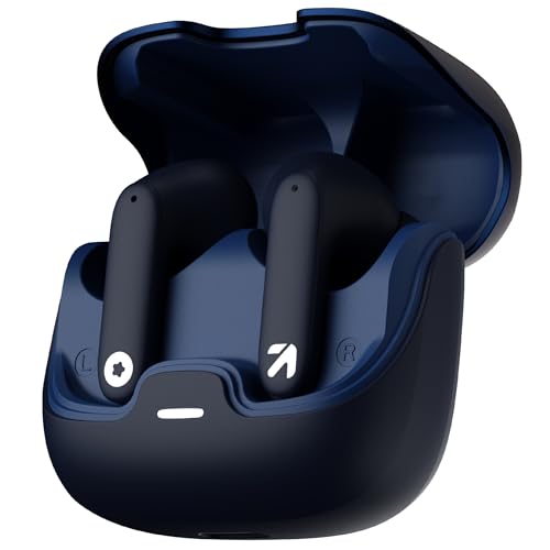 GOBOULT Z40 True Wireless in Ear Earbuds with 60H Playtime, Zen™ ENC Mic, Low Latency Gaming, Type-C Fast Charging, Made in India, 10mm Rich Bass Drivers, IPX5, Ear Buds TWS (Blue) - Image 1