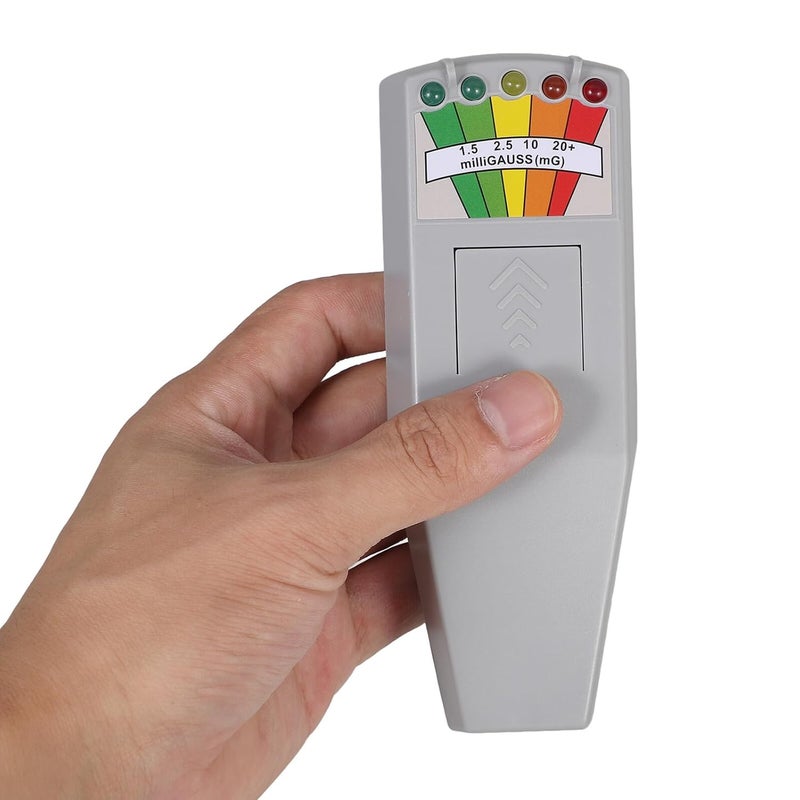 Digital Emf Meter Magnetic Field Detector Portable High-Frequency Radiation Tester for Home Office Inspection with White Battery Case - Image 3