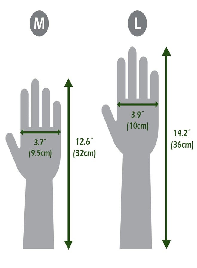 HOMSSEM Dishwashing Gloves with Hanging Hook, 2 Pairs Waterproof Rubber Kitchen Cleaning for Dishwashing and Household Use (Gray Medium_2pairs) - Image 4