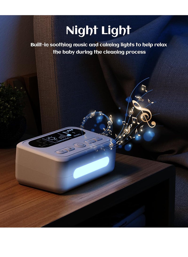 general Baby electric nasal aspirator children's small electric nasal cleaner  food-grade silicone suction head  9 levels of adjustable suction  rechargeable  with night light and nursery rhymes - Image 4