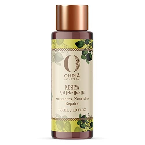 Ohria Ayurveda Keshya Anti Frizz Hair Oil | Ayurvedic Blend with Amla & Kalonji | Reduces Dandruff, Nourishes & Strengthens | Men & Women| For All Hair Types | 30ml - Image 1