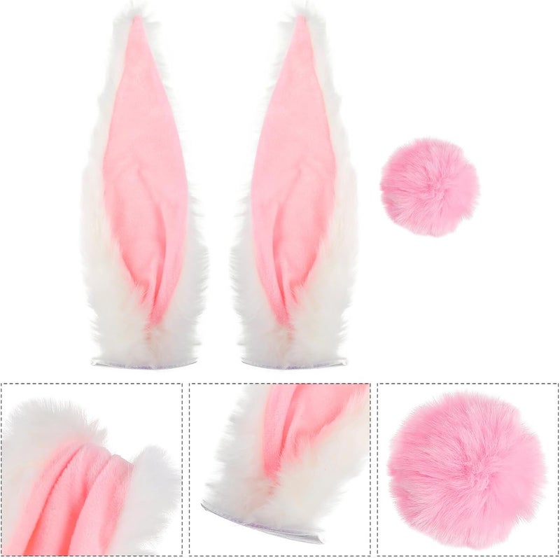 VICASKY Bunny Ears and Tail Set for Helmet Decoration - Image 2