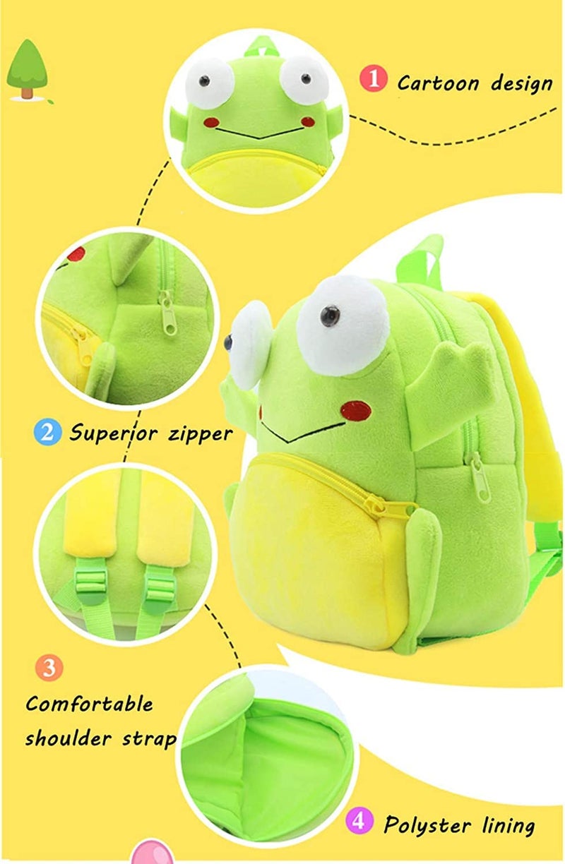Delicado Cute Plush Turtle Backpack for Toddler Kids, Small Preschool Nursery School Bag for Baby Girls & Boys 2–5 Years, Lightweight Mini Cartoon Backpack for Picnic & Travel - Image 3