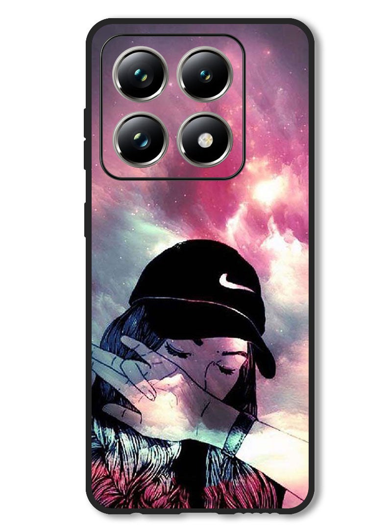 Theodor Case Compatible with Xiaomi 14T Pro Protection Shockproof Bumper Cover Girl Sob - Image 1