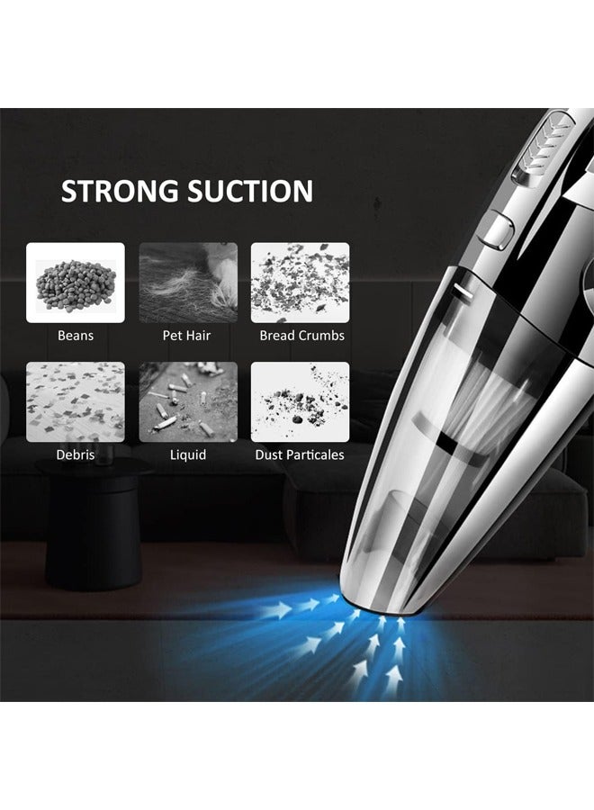 KUYING Handheld Vacuums Cordless Powered Battery Rechargeable Quick Charge Tech, Small And Portable Waterwashable Filter With Powerful Cyclonic Suction Vacuums Cleaner For Home Office And Car Cleaning - Image 4