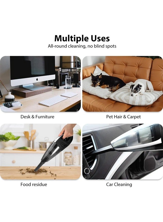KUYING Handheld Vacuums Cordless Powered Battery Rechargeable Quick Charge Tech, Small And Portable Waterwashable Filter With Powerful Cyclonic Suction Vacuums Cleaner For Home Office And Car Cleaning - Image 3