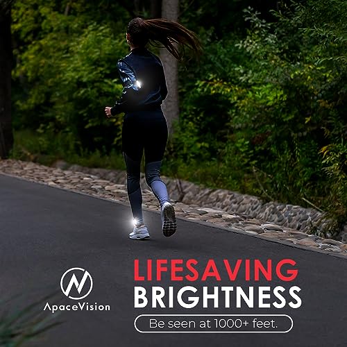Apace Vision LED Safety Light (2 Pack) - Clip On Strobe/Running Lights for Runners, Dog, Bike, Walking, Boat, Kayak, Stroller and More - High Visibility Accessories for Your Reflective Gear, Bicycle - Image 3