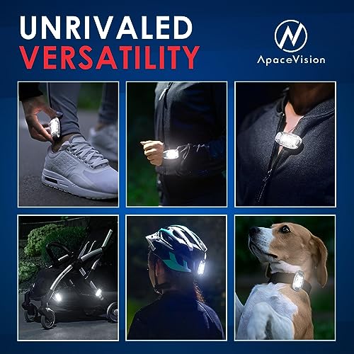 Apace Vision LED Safety Light (2 Pack) - Clip On Strobe/Running Lights for Runners, Dog, Bike, Walking, Boat, Kayak, Stroller and More - High Visibility Accessories for Your Reflective Gear, Bicycle - Image 5