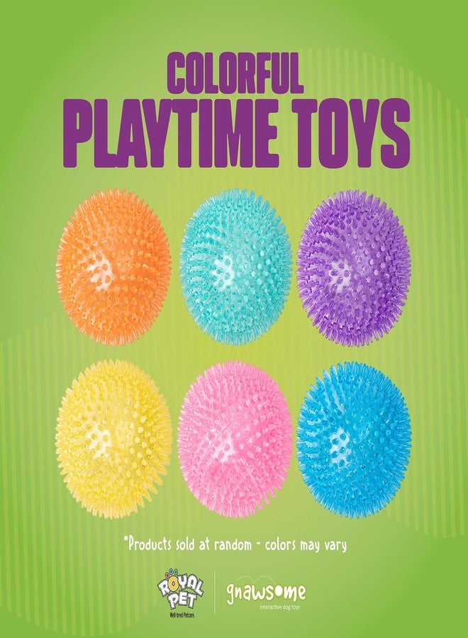 Gnawsome Medium Squeaker Ball Dog Toy, Medium 3.5", Colors will vary, All Breed Sizes - Image 5