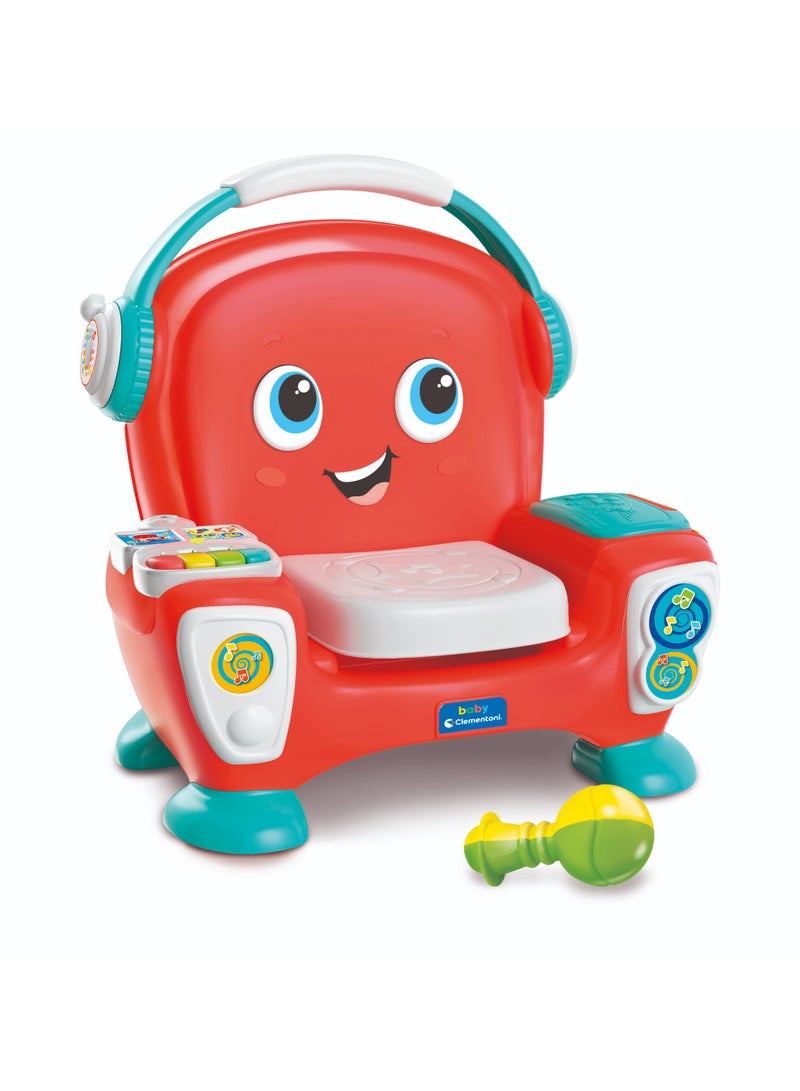 Clementoni Baby Interactive Musical Chair, Battery Operated | Musical Toy | Montessori | Interactive Toy | Educational Toy | Early Learning Toy | Helps with Motor Skill Development| Perfect Gift for Baby and Toddler - Image 2