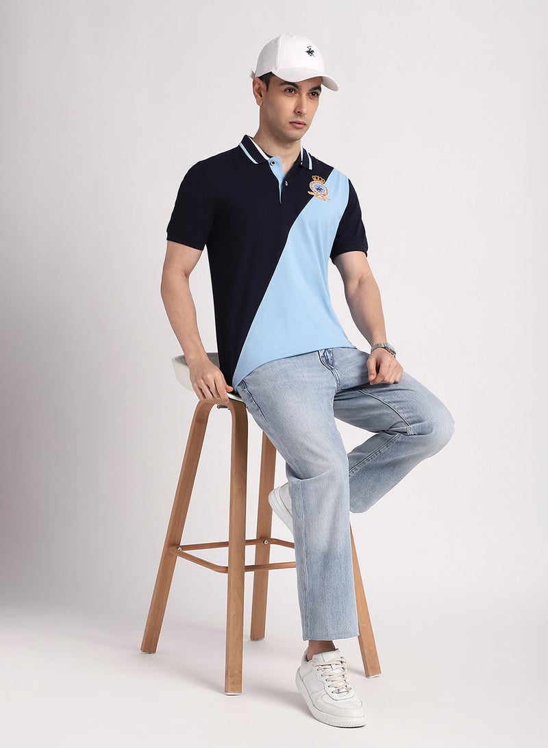 بيفرلي هيلز بولو كلوب بولو بشعار وتصميم كتل ألوان متقاطعة - Image 5