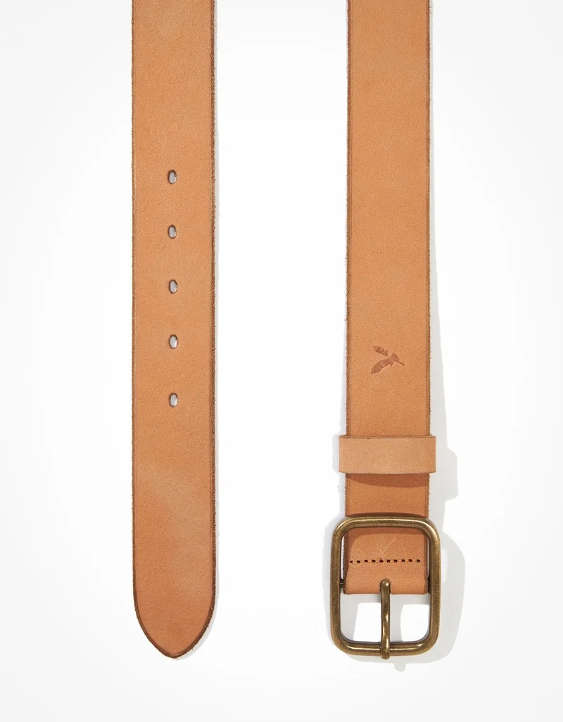 American Eagle AEO Raw Edge Leather Belt