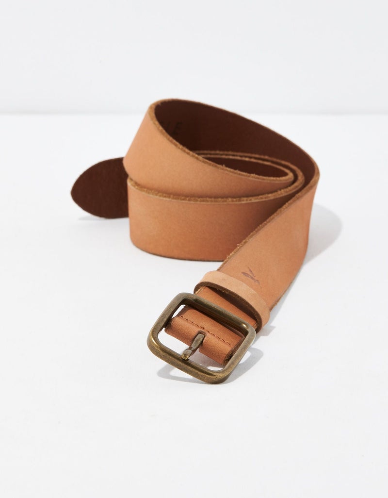 American Eagle AEO Raw Edge Leather Belt - Image 1