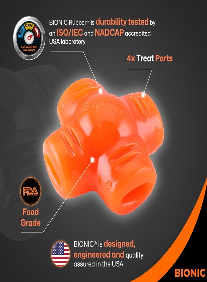 BIONIC Treat Star Dog Toy - High-Visibility Treat Dispenser, Great for Keeping Dogs Busy - Image 5