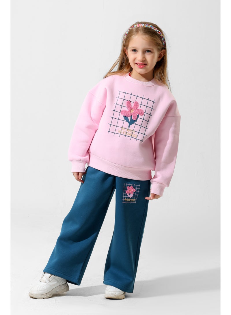 ريمينت بيجاما للبنات وردة  روز - Image 1