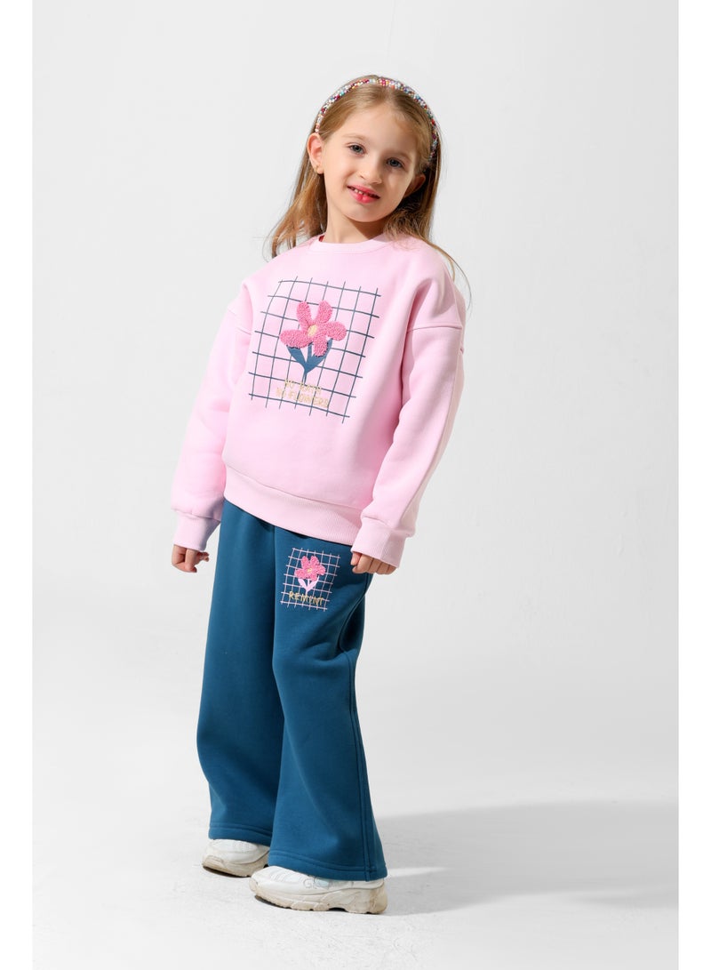 ريمينت بيجاما للبنات وردة  روز - Image 2