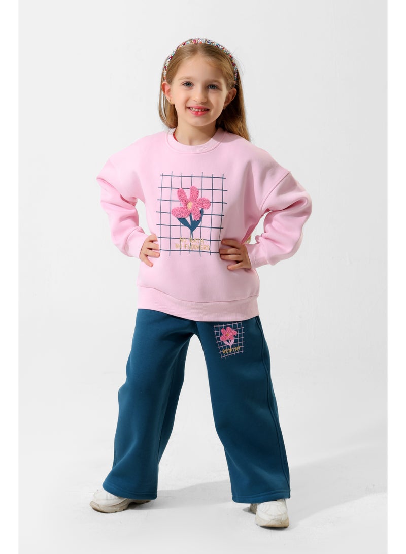 ريمينت بيجاما للبنات وردة  روز - Image 3