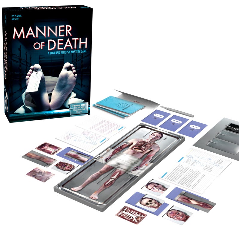 Endless Games Manner of Death True Crime Autopsy Game Forensic Investigation Mystery with 3 Unique Cases 25 Players Ages 14 - Image 2