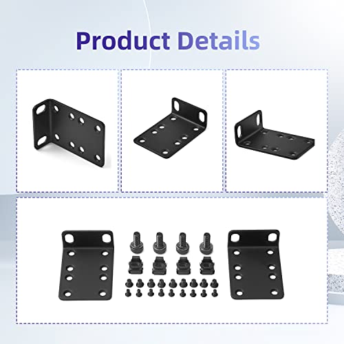 PhyinLan Rack Mount Kit 19 Inch Large Compatibility Rack Ears for 17.3" Wide Cisco, D-Link, Dell PowerConnect, HP V1910, Linksys, and NETGEAR Switches - Image 3
