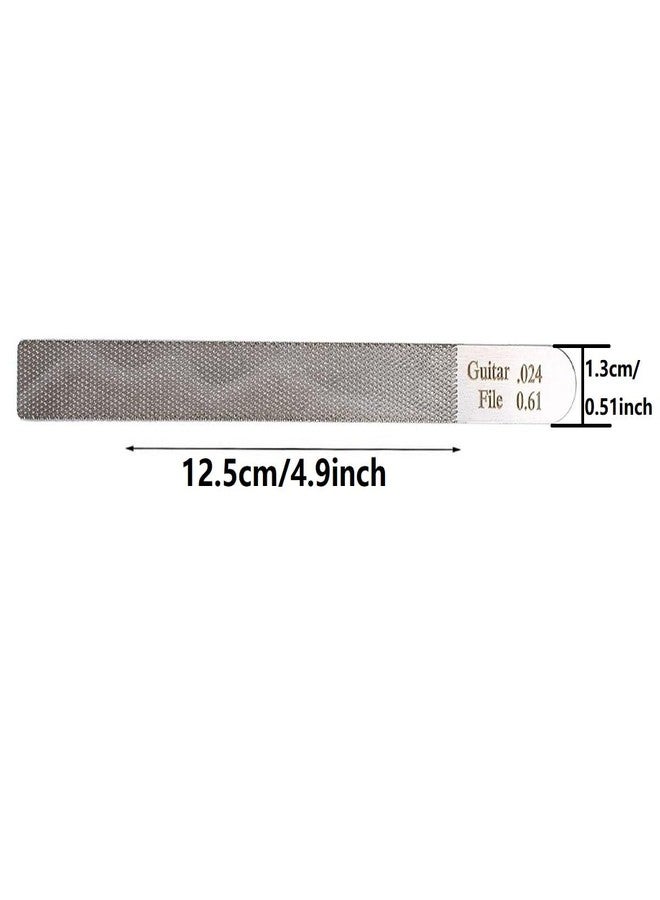 TUOREN Guitar Nut Files Stainless Steel Guitar Nut Slotting Files Fret Crowning Slot Files for Guitar String Measurement and Trimming Tool Luthier Repair Kit - Image 5