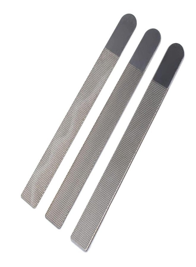 TUOREN Guitar Nut Files Stainless Steel Guitar Nut Slotting Files Fret Crowning Slot Files for Guitar String Measurement and Trimming Tool Luthier Repair Kit - Image 2