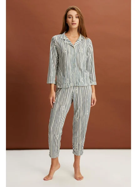 Alexander Gardi Striped Pajama Set (B22-143USU)