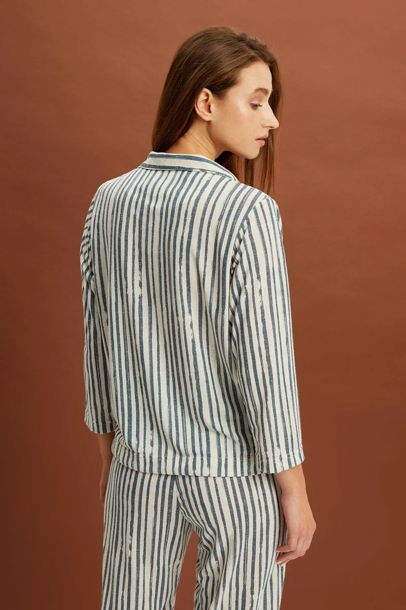 Alexander Gardi Striped Pajama Set (B22-143USU)