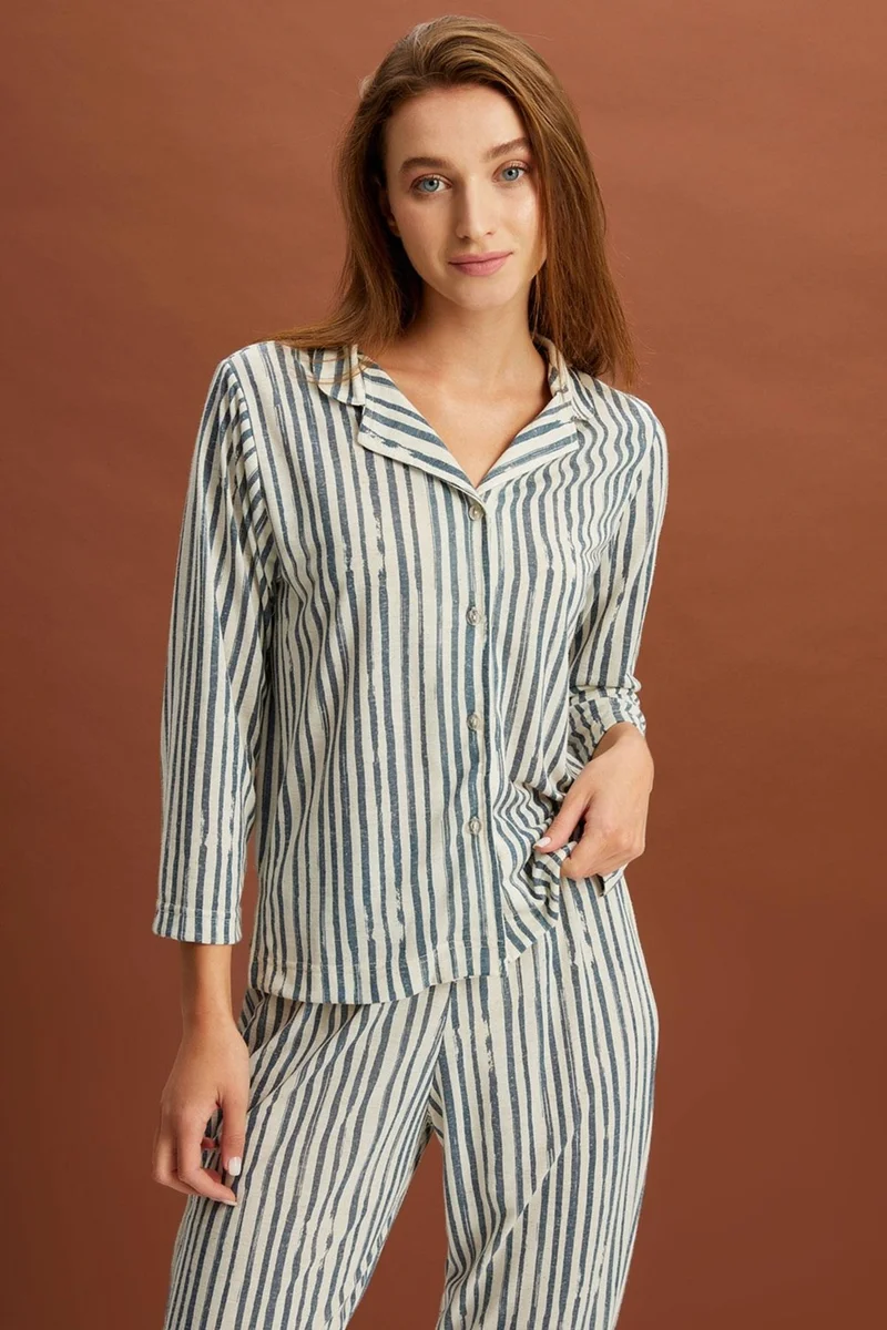 Alexander Gardi Striped Pajama Set (B22-143USU)