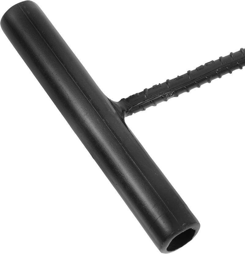 Heavy Duty 30cm Manhole Cover Hook T-Shaped Steel Lifting Pull Hook 8mm Threaded Rebar Sewer Drain Storm Drain Grate Lifter for Outdoor Industrial Use - Image 3