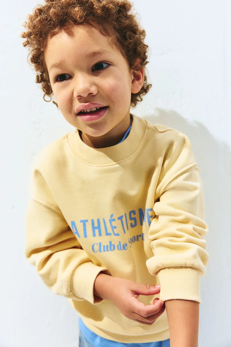 H&M Printed crew-neck sweatshirt