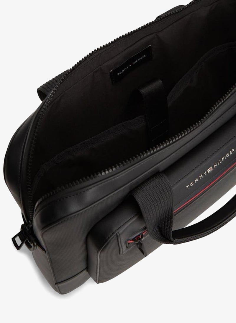 TOMMY HILFIGER Metal Logo Laptop Bag - Image 5