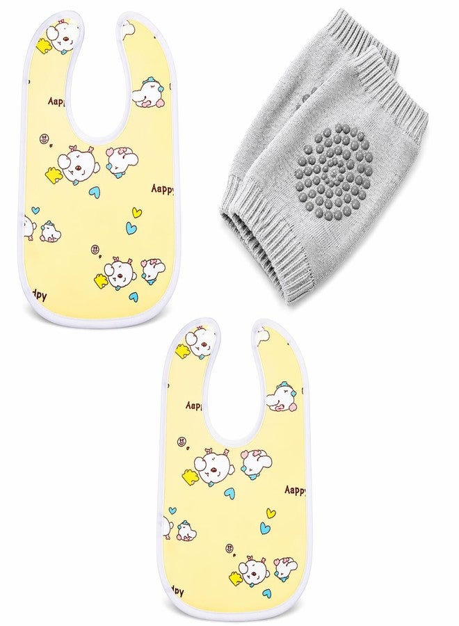 KALRA MAGIC® Waterproof Baby Arpon Bib 2PCS Small Knee Pad 1Pair Combo Pack - Image 1